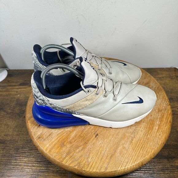 Nike Air\u200e Max 270 Obsidian Hyper Royal Blue Sail AT6153-400 Shoe Men's Size 8